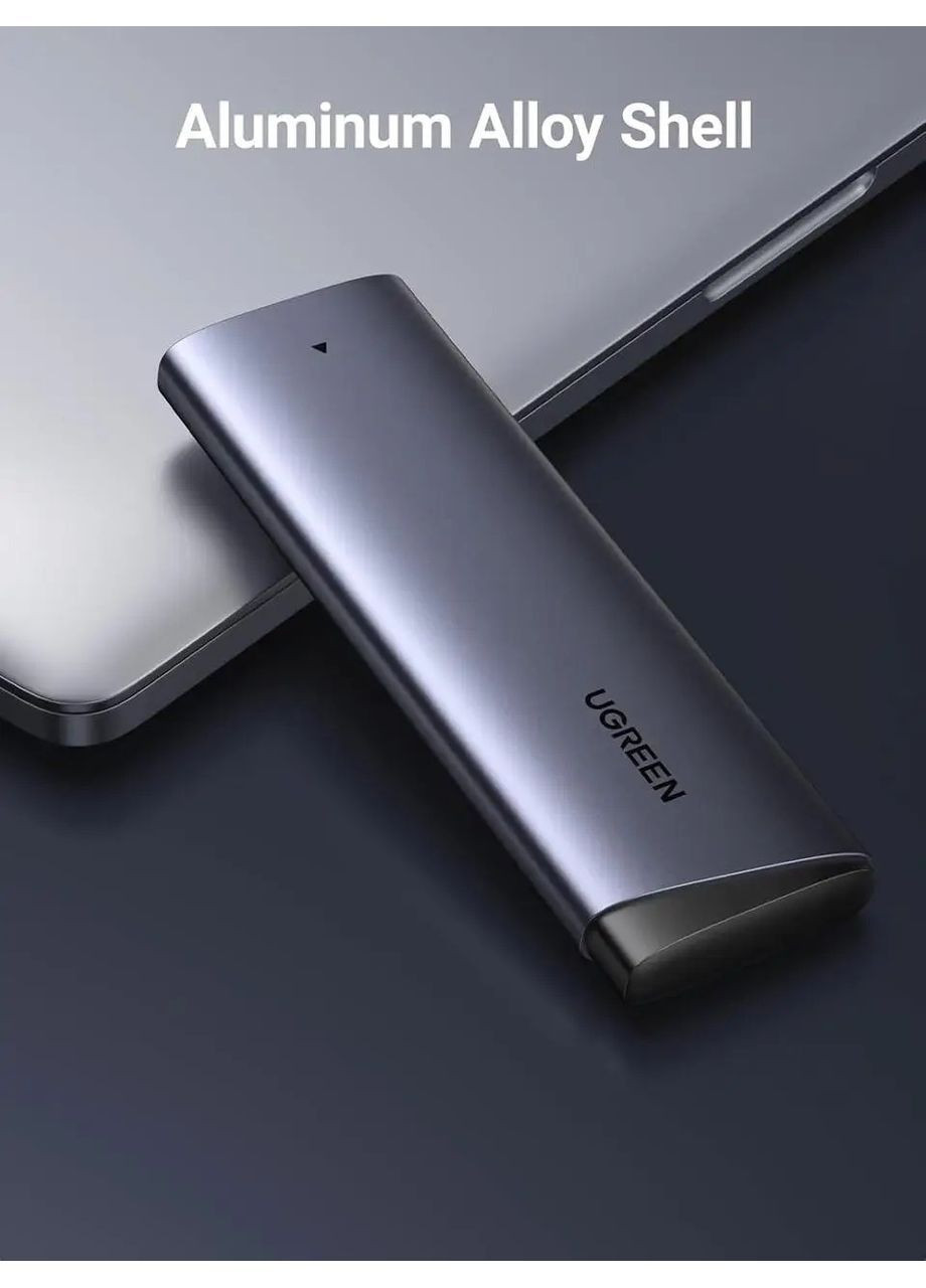 Внешний корпус карман для жесткого диска SSD M.2 NVME CM767 10 Гбит/с USB C 3.2 Gen 2 Ugreen (365301547)