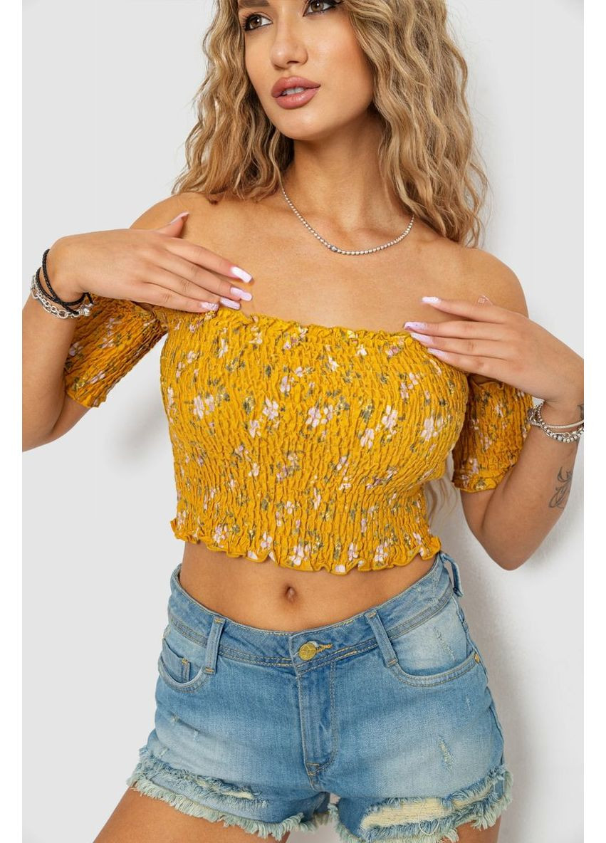 Топ жіночий з квітковим принтом,, 244R300 Calliope (369505447)