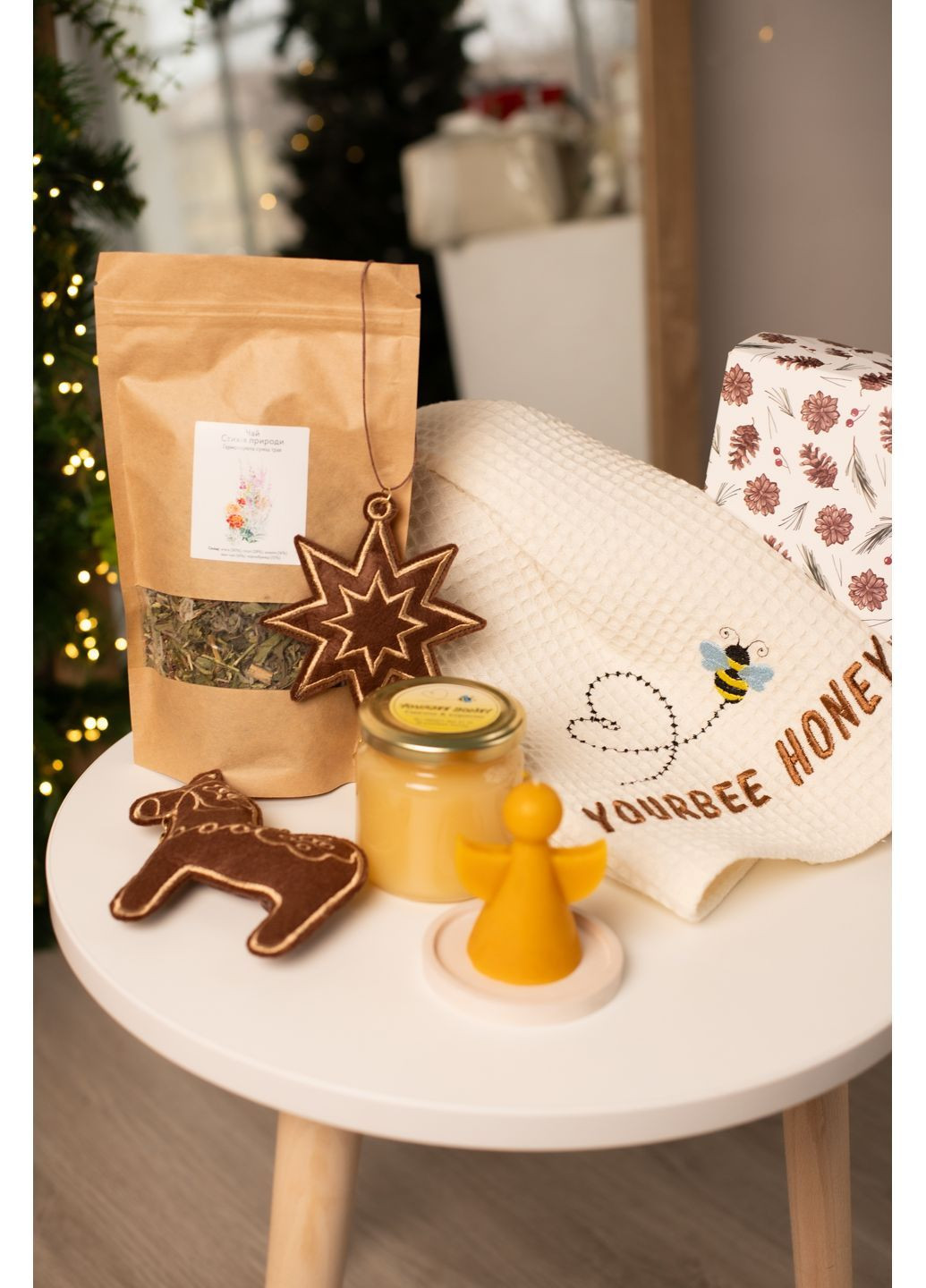 Подарунковий набір «Тепло Різдва» коричневий yourbee_honey (370600532)