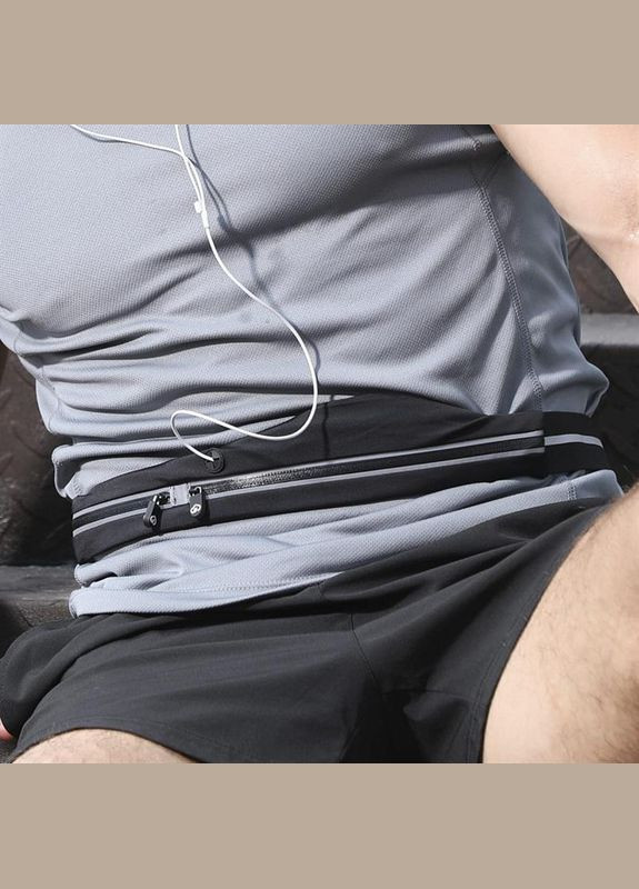 Поясна сумка Sports Waist Bag Black (YMWP-N301) YUNMAI (336957252)
