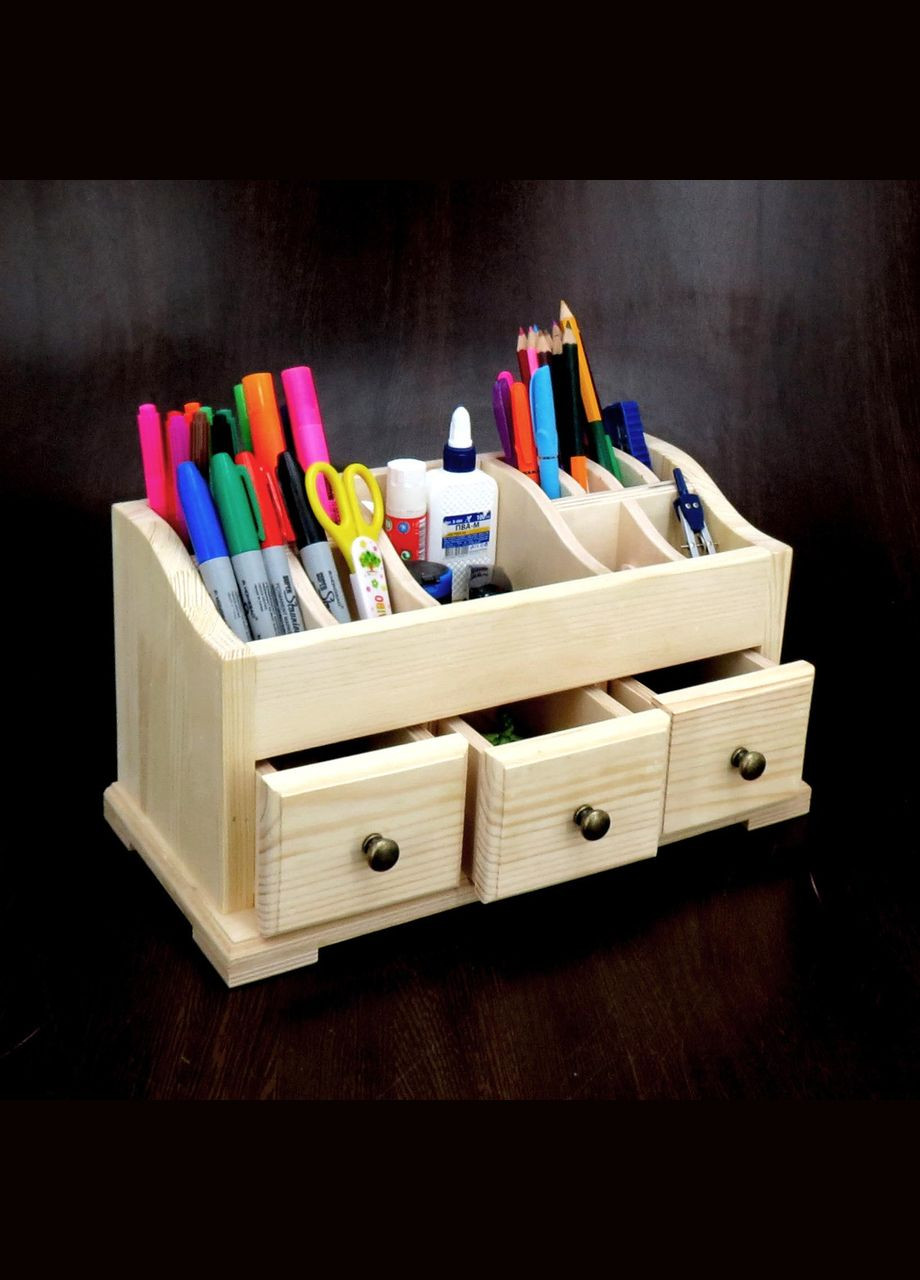 Органайзер настільний з дерева Хемлок бланже (КНЦ-006201) No Brand (328226652)