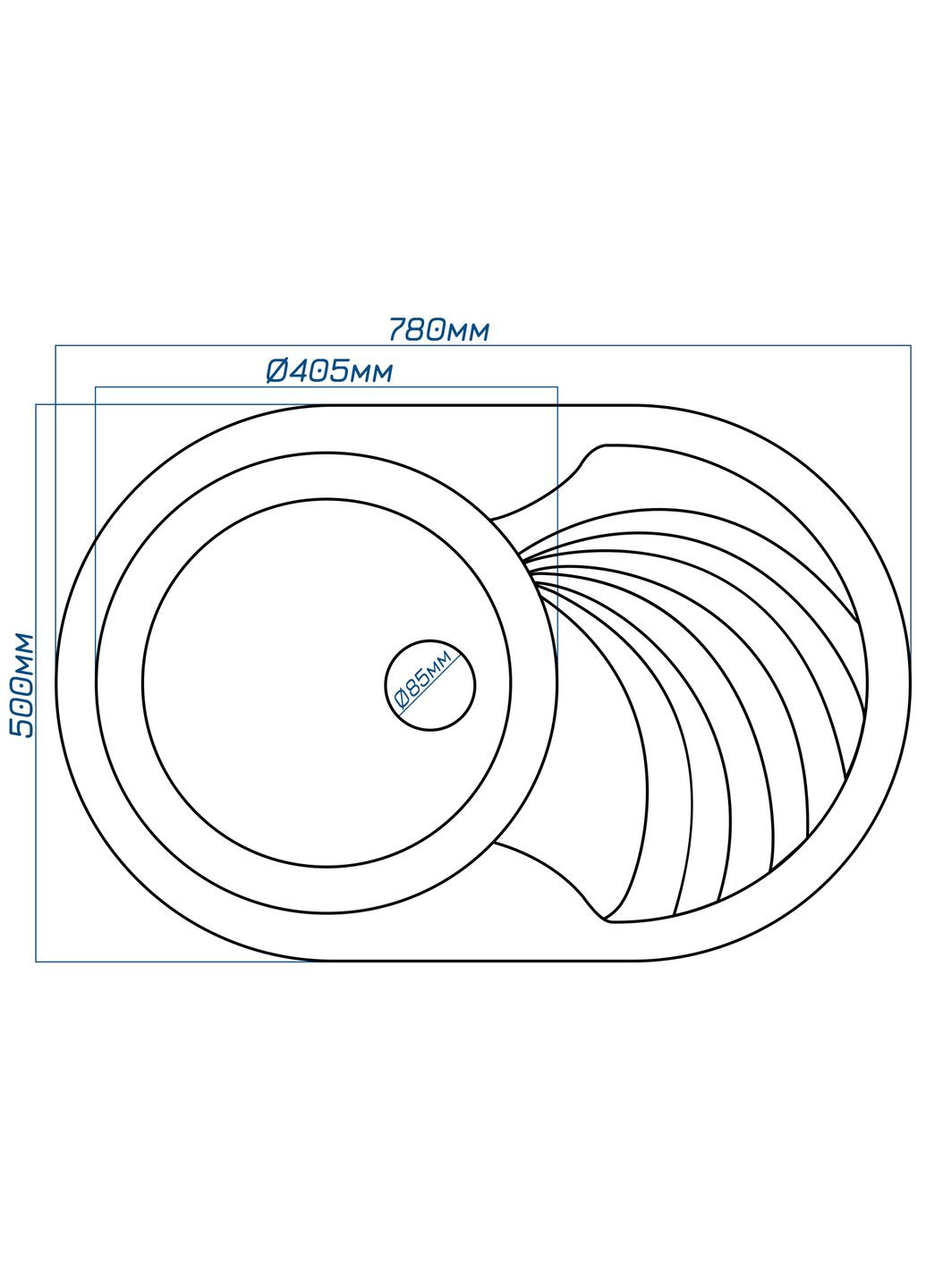 Кухонная мойка Rasa 78 Bezhvy (402) Romzha (314833536)