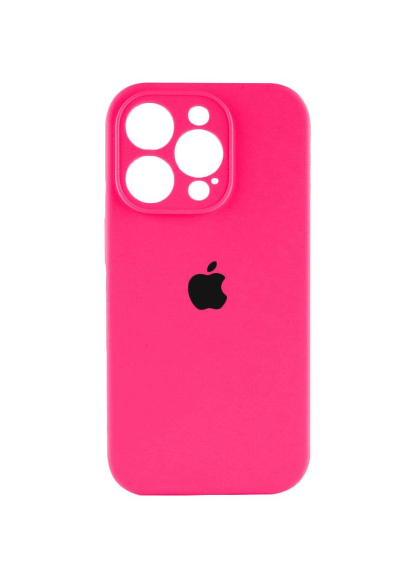 Силіконовий чохол з закритою камерою для iPhone 15 Pro Max Shiny Pink No Brand (306549253)