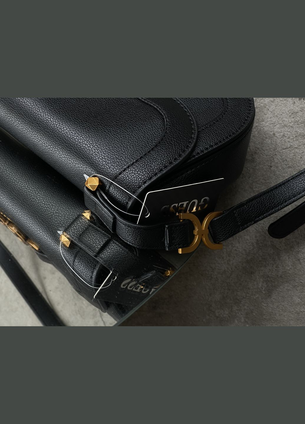 Сумка Гесс через плече LUX чорний No Brand (322375672)