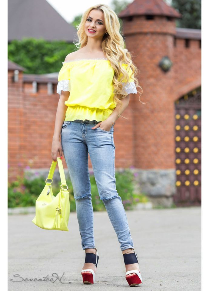Жёлтая блуза 658.1809 Seventeen