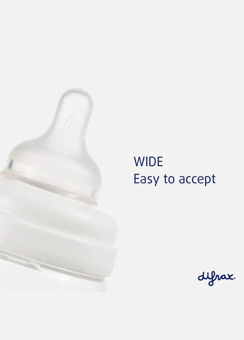 Антиколікова пляшечка S-bottle Wide, з силіконовою соскою, 310 мл, Blossom () Difrax 707 Blossom (335030998)