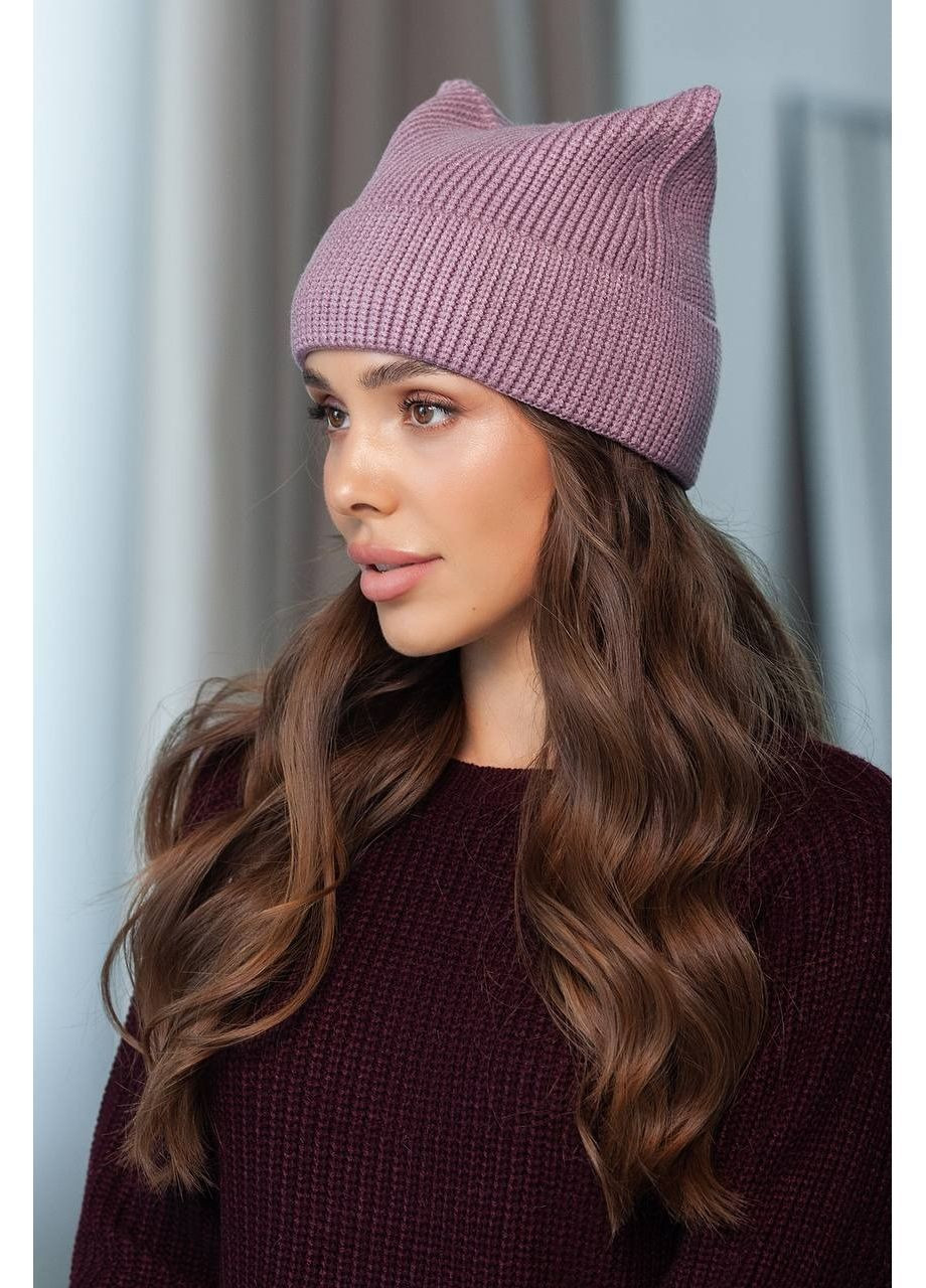 Шапка з вушками, колір Бузковий Fashion (365072406)