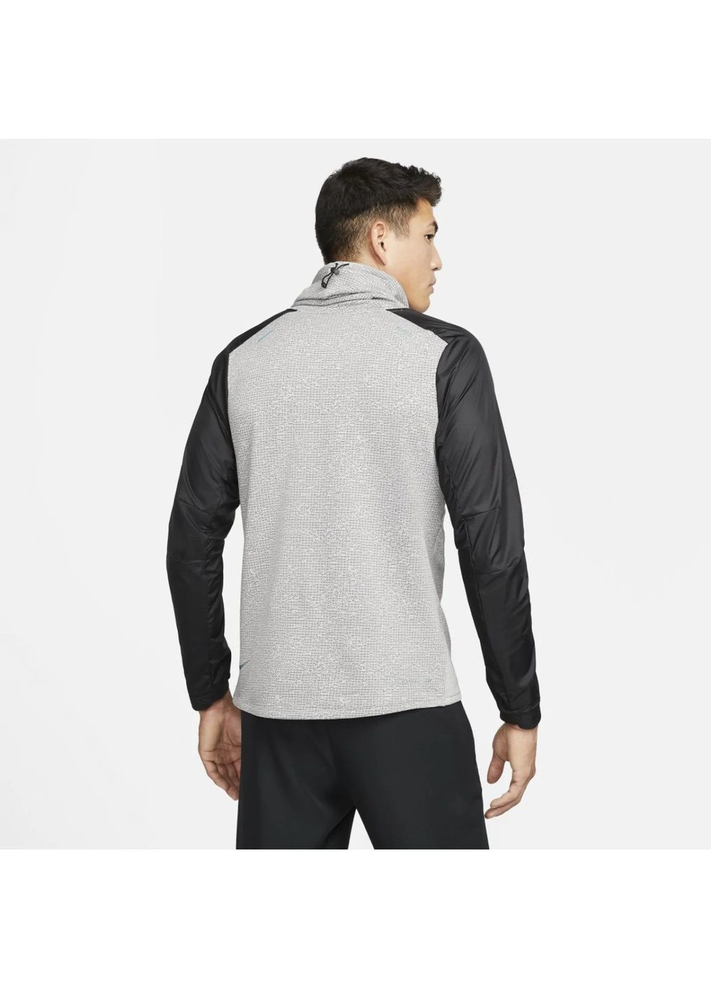 Свитшот мужской Therma-Fit Adv Run Division Grey/Black Nike (364837614)