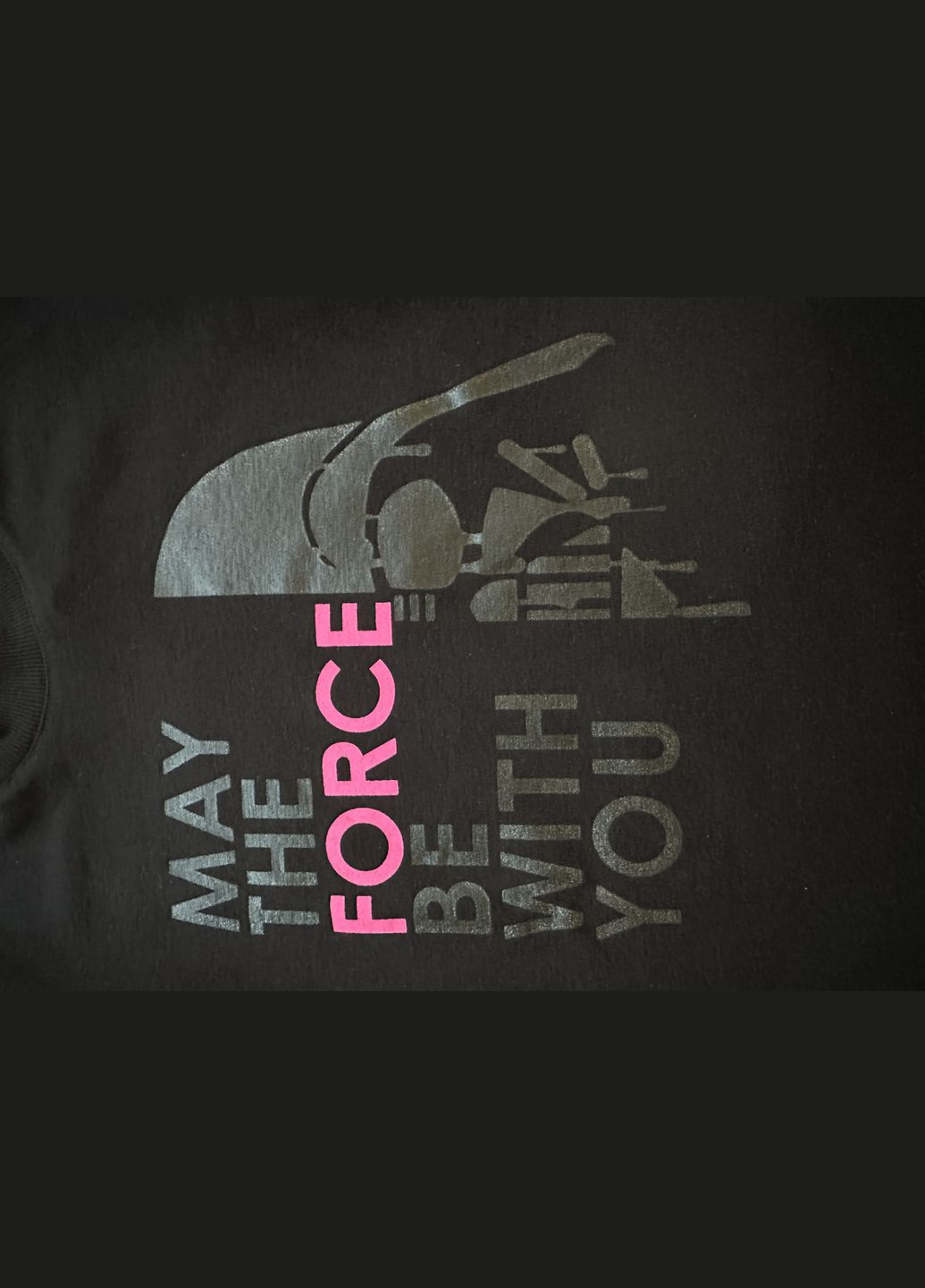 Чорна всесезон піжама (домашній костюм) may the force чорний 4 104 см лонгслів + брюки Yamamay