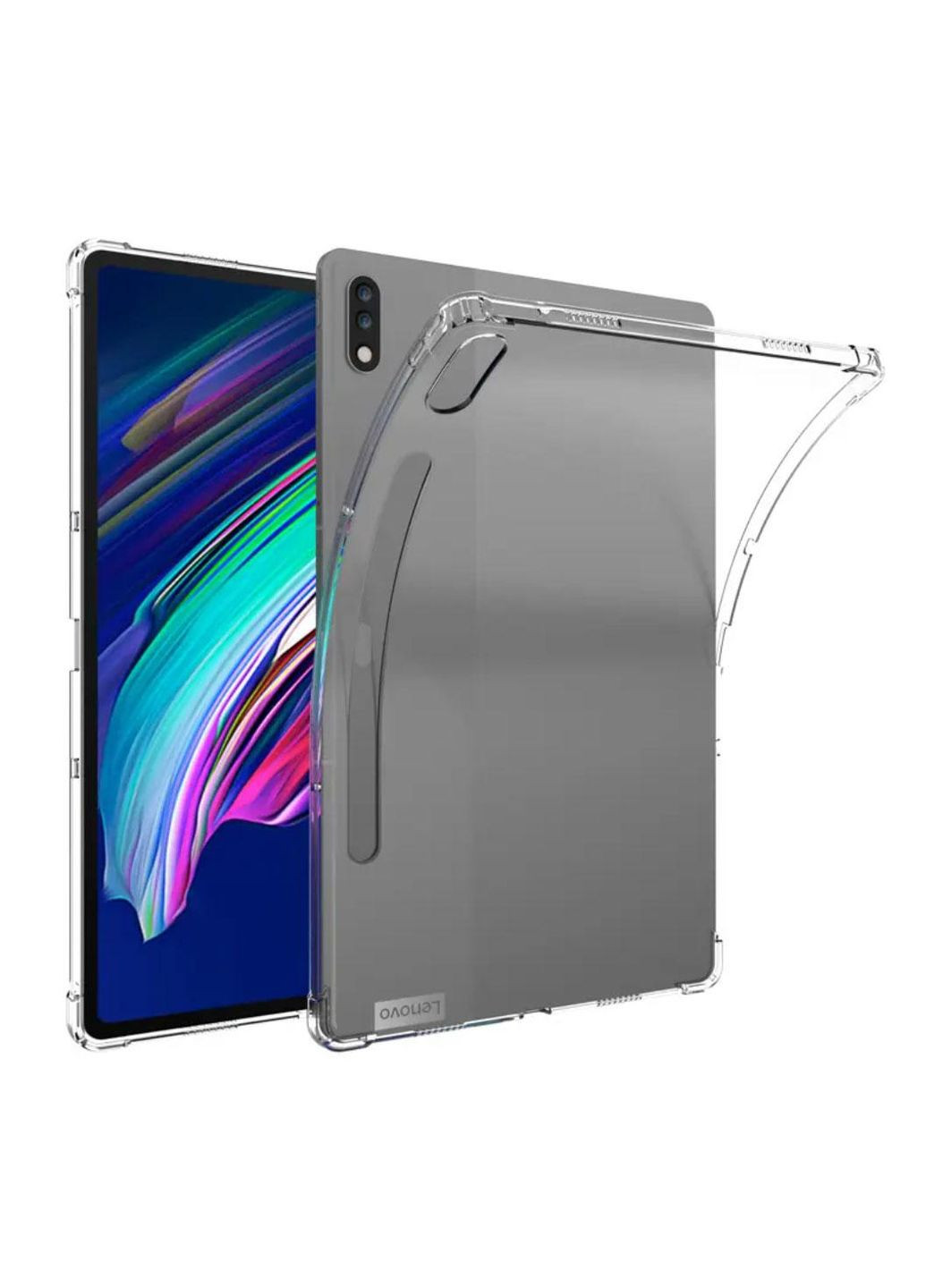 Силиконовый чехол бампер Silicone для планшета Lenovo Tab P12 Pro 12.6" TB-Q706 - Clear Primolux (333719988)