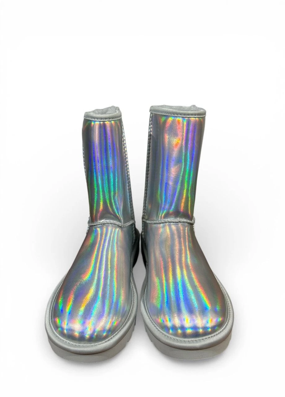 Угги Classic Short Iridescent (s/n 1153610), Серебряный Размер (US 5), 22 см UGG (387002038)