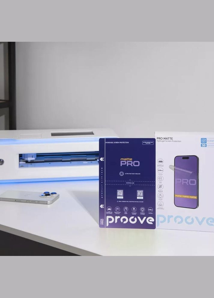 Гидрогелевая 3D-плёнка PRO Matte для Samsung Galaxy S21 Ultra 5G (SM-G998B) – ударопрочная, полная защита экрана, матовая Proove (360528591)