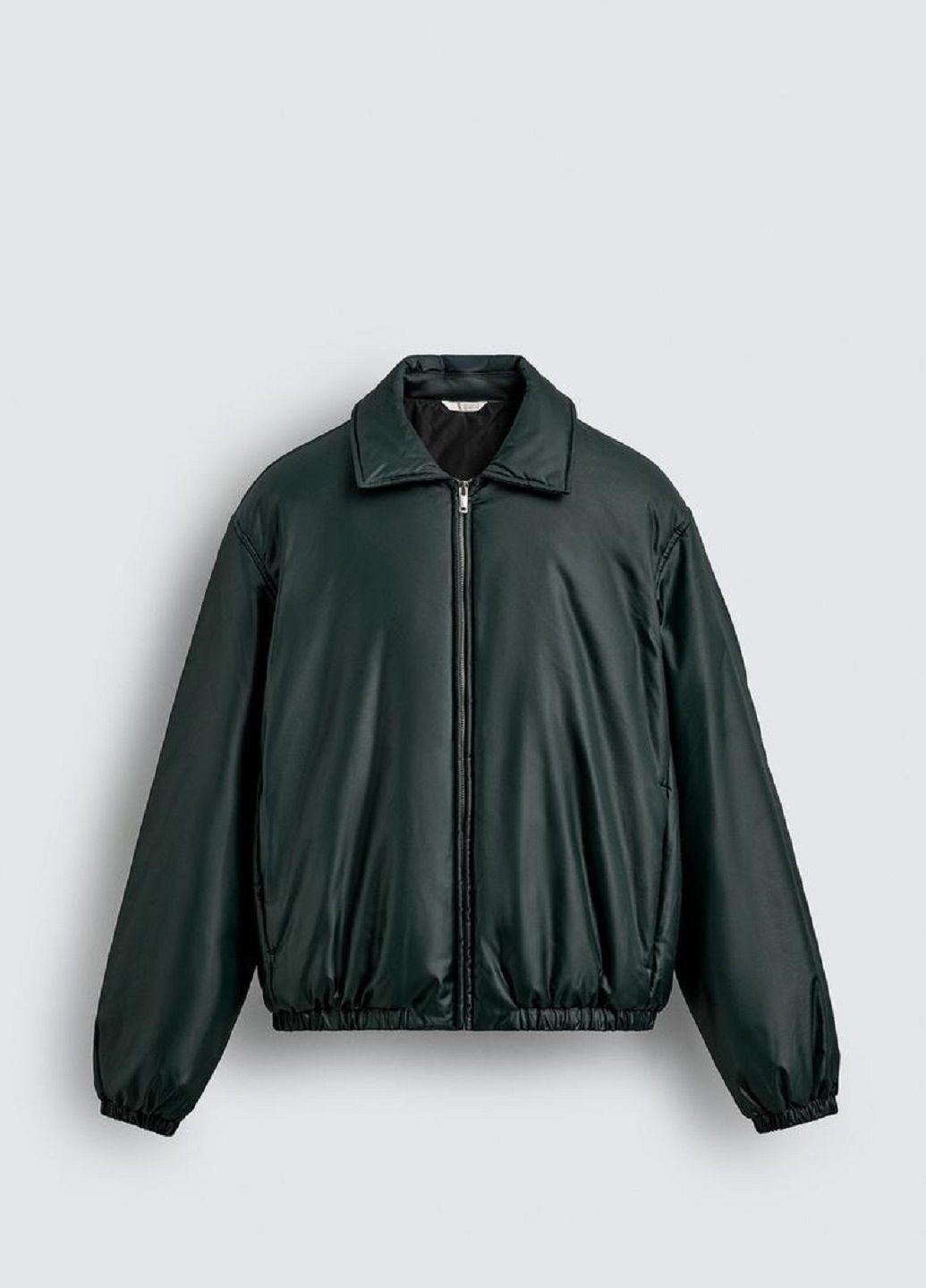 Темно-зелена демісезонна куртка Zara