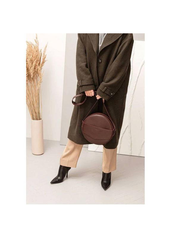 Сумка рюкзак жіночий шкіряний Maxi бордова BlankNote (301871533)