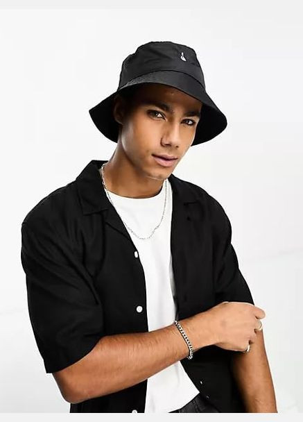 Легкая панама панамка унисекс Penguin ripstop bucket hat black (341085496)