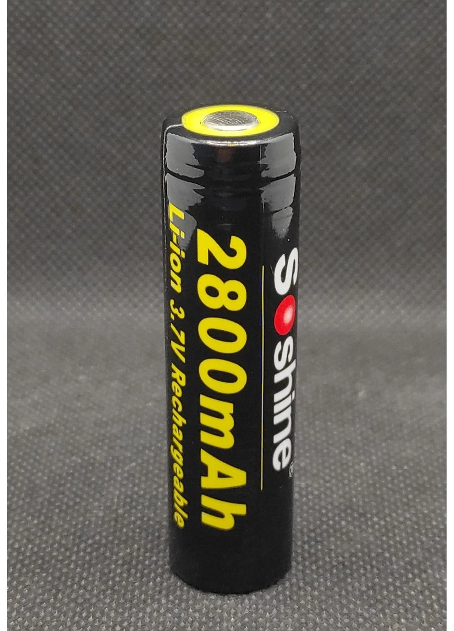 Аккумулятор 18650P 3,7V 2800mAh с защитой (1шт.) Soshine (391023372)