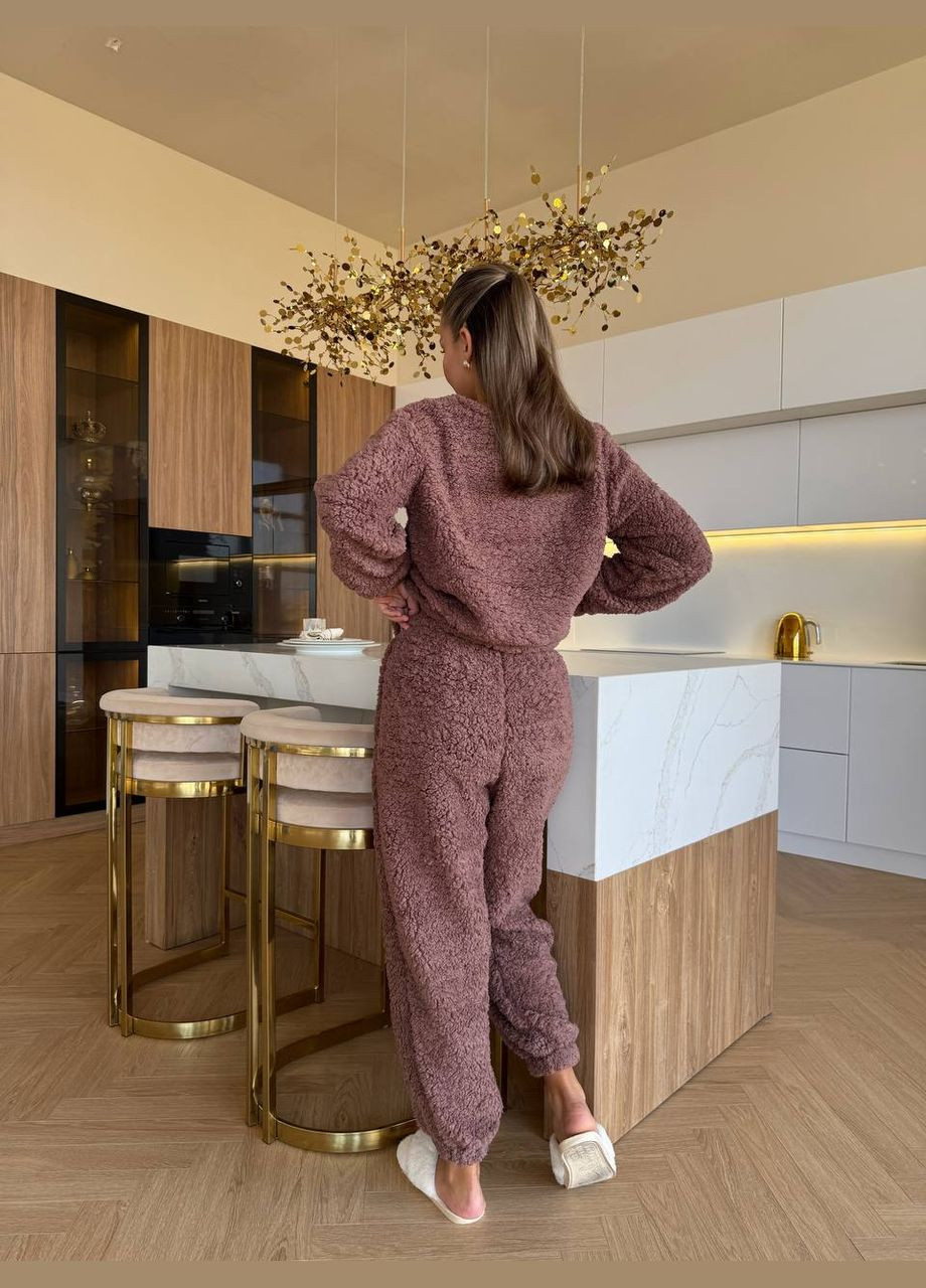 Кавова всесезон піжама кофта + брюки Garna