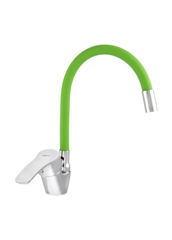 Змішувач для кухні YUB 279 із зеленим гнучким виливом (ZX0444) Zerix (322290355)