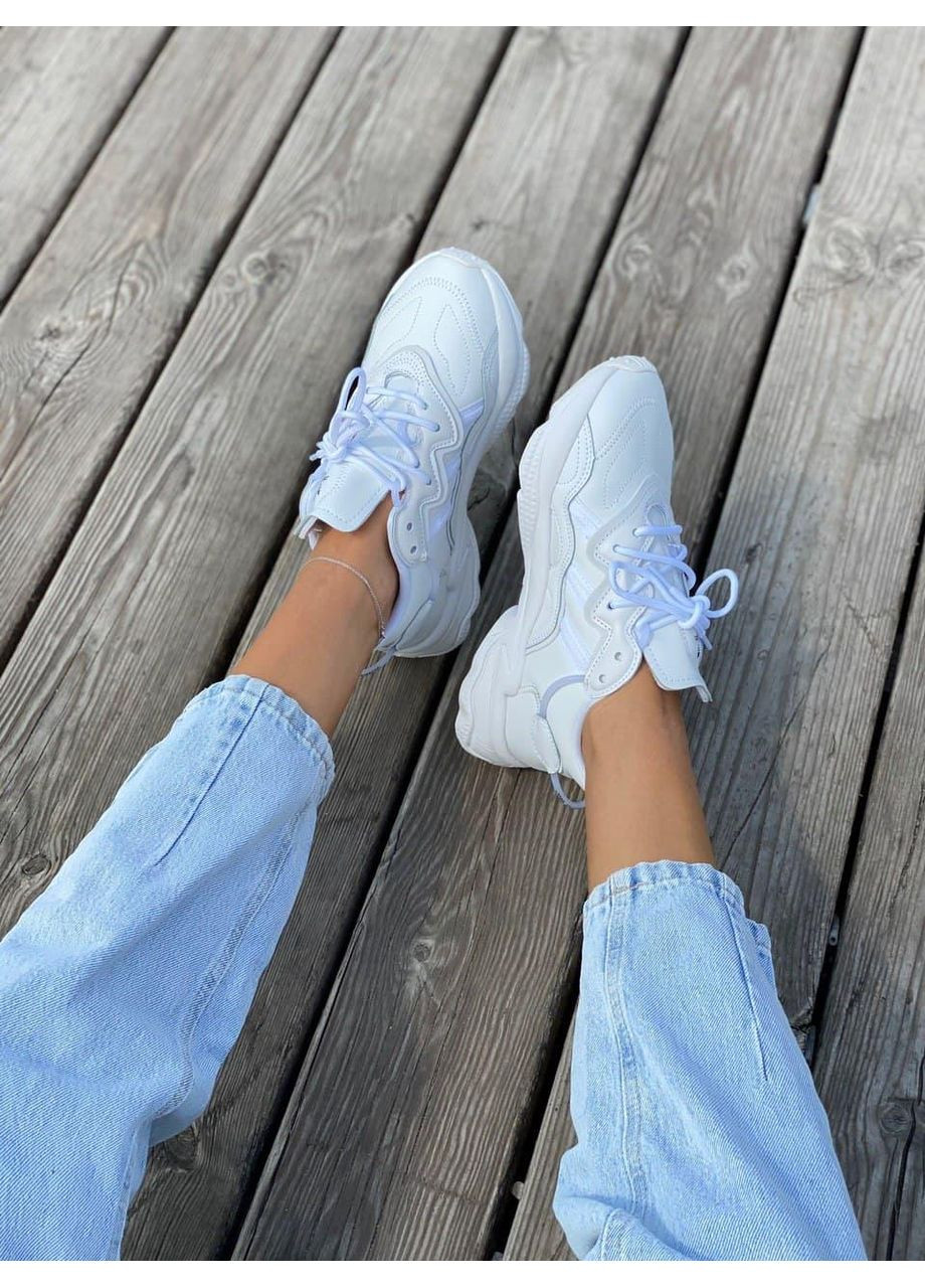 КРОССОВКИ ЖЕНСКИЕ ADIDAS OZWEEGO ADIPRENE PRIDE WHITE 1 АДИДАС ОЗВИГО No Brand бежевые демисезоны (369392067)