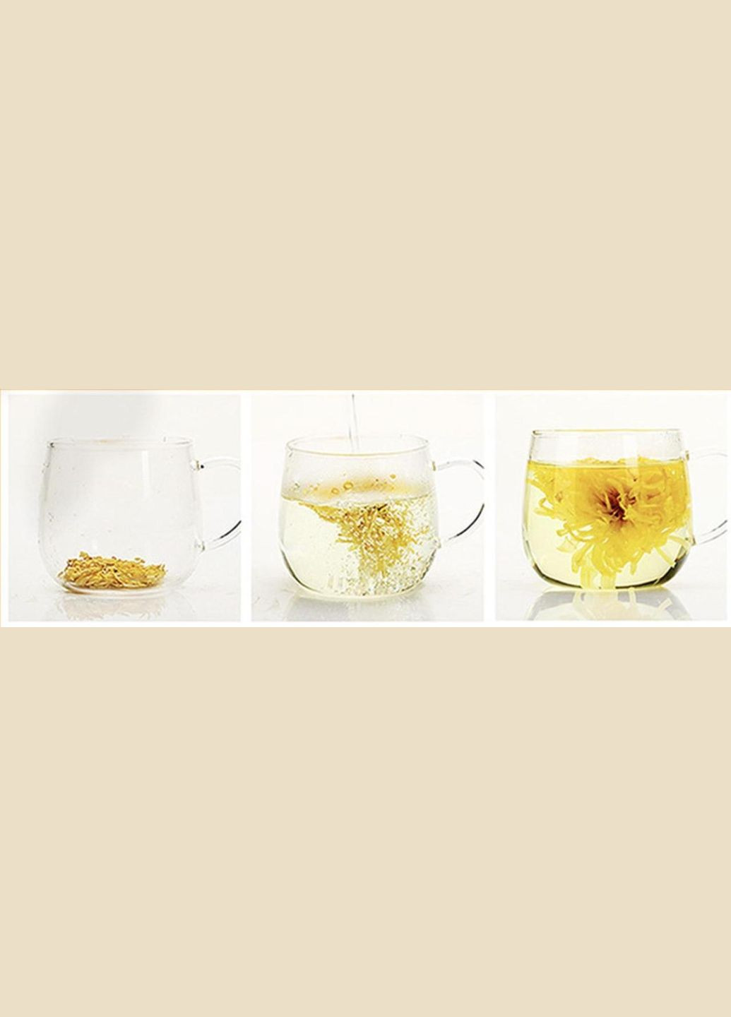 Чай Хризантема Жовта Королівська Чаєман, сушені квіти 6-8 см, вищий сорт 50 г No Brand (335868506)