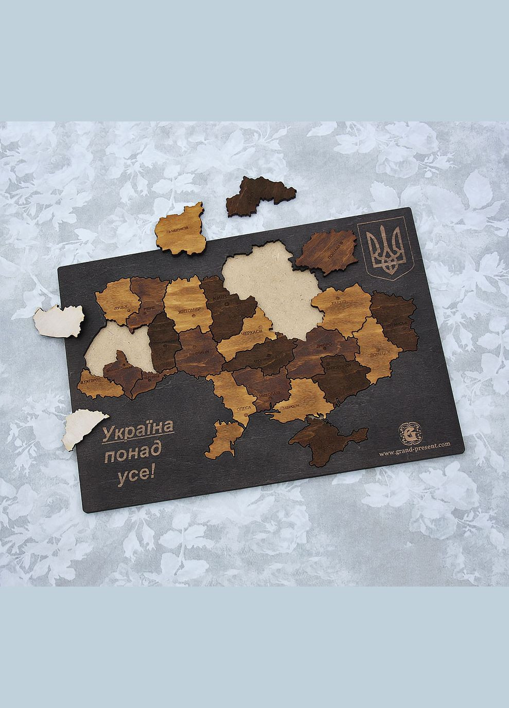 Пазл Карта України кольоровий 21*30 см (18) Гранд Презент (282738120)