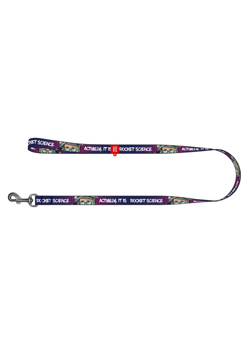 Повідець для собак нейлоновий Nylon "Космос. Ракетобудування" S Ш 15 мм Дл 122 см WAUDOG (364751770)