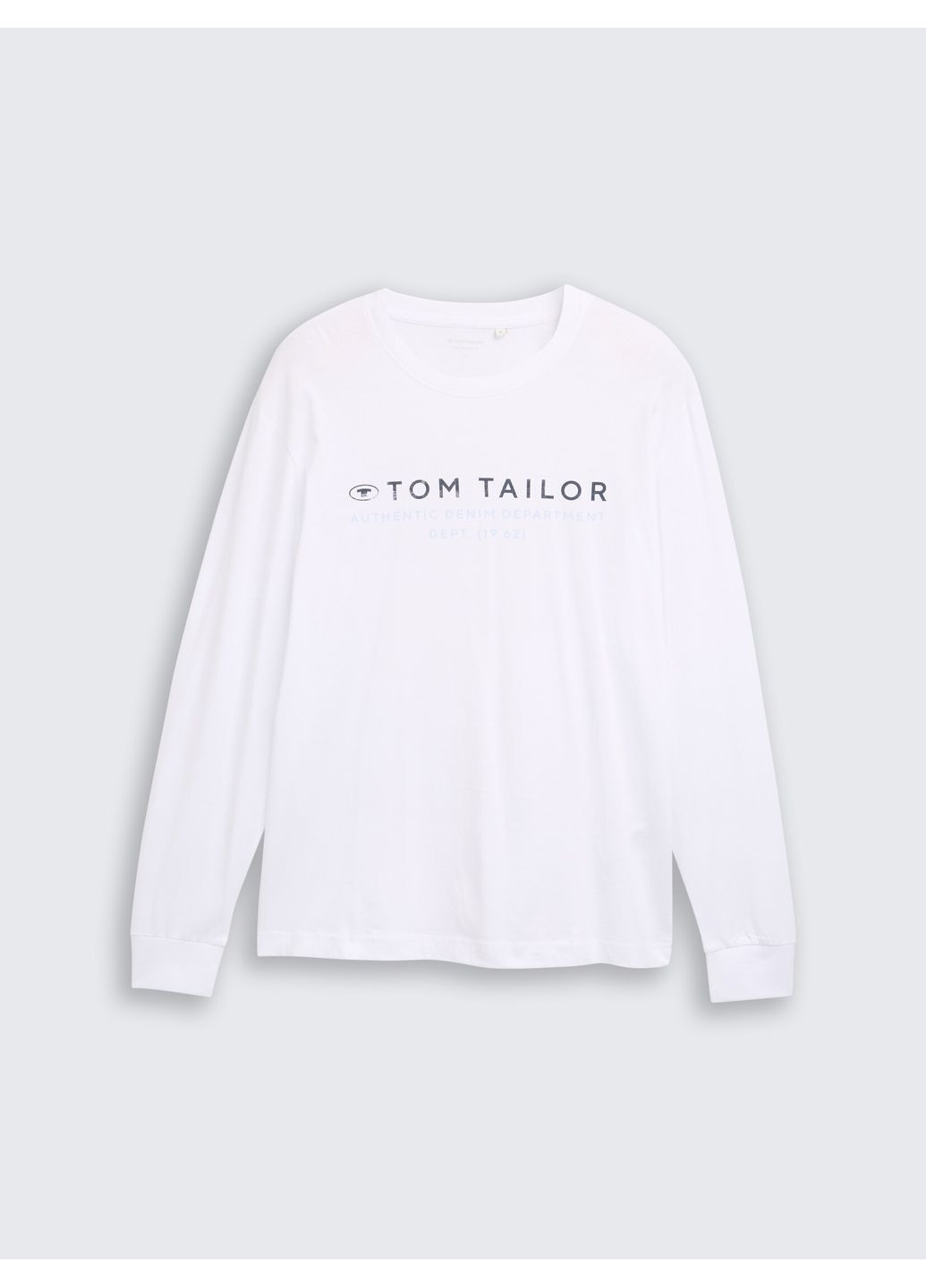 Белый демисезонный лонгслив Tom Tailor