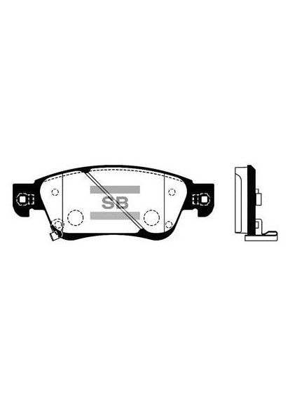 Колодки гальмівні дискові ПЕРЕДН INFINITI EX 3.5 2007.09- (HQ SP1478) HI-Q (362607629)
