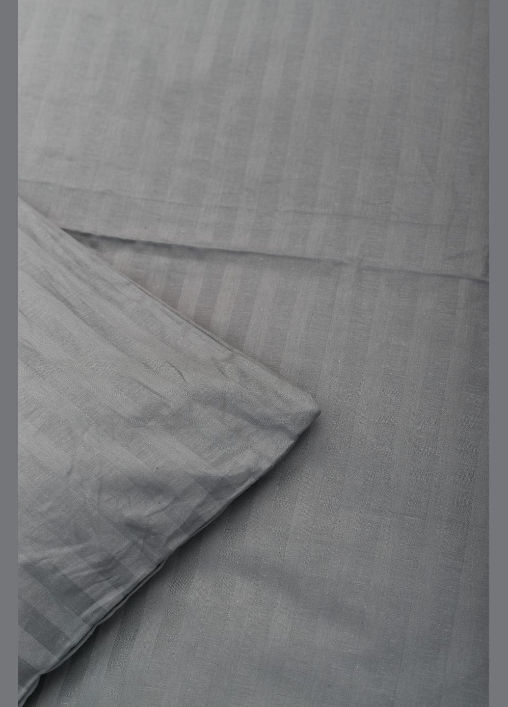 Комплект постельного белья Satin Stripe евро 200х220 наволочки 4х50х70 (MS-820003653) Moon&Star stripe gray (288044170)