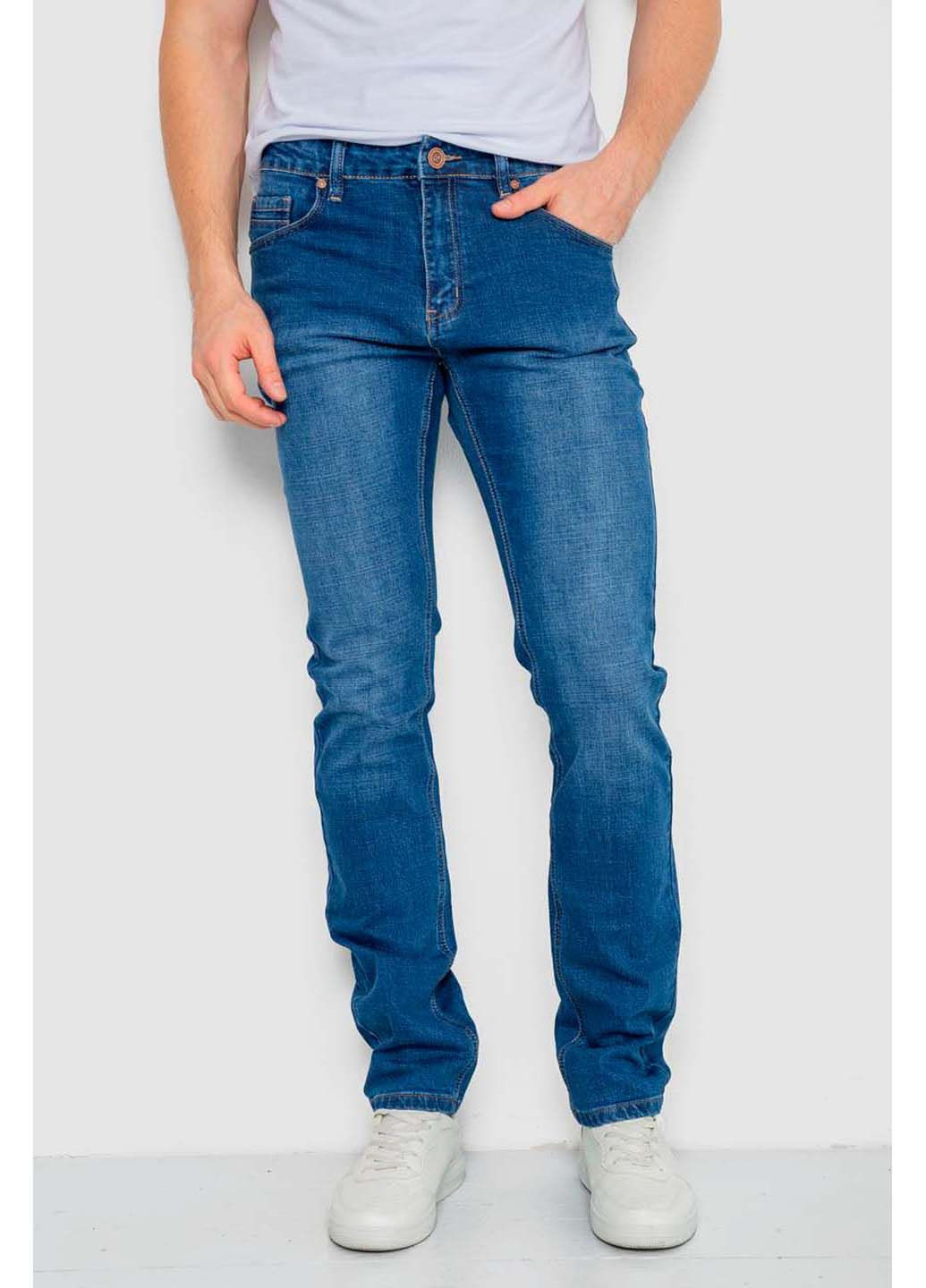 Синие демисезонные прямые джинсы Ager