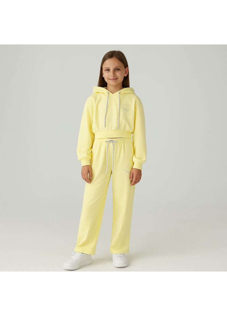 Жовтий демісезонний костюм дів. світлий лимон 7134 a-yugi Модняшки