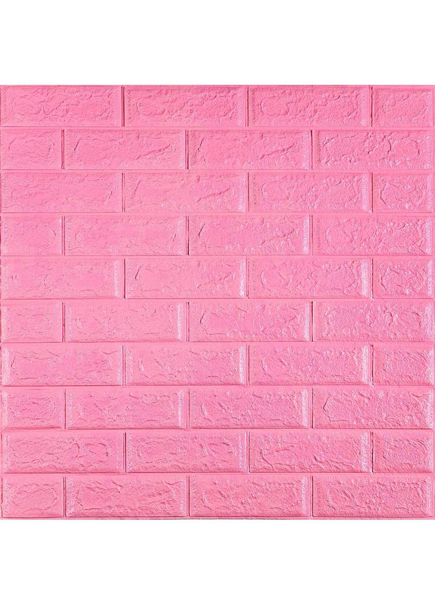 3D панель самоклеюча 700х770х5мм цегла Рожевий (004-5) SW-00000143 Sticker Wall (362115329)
