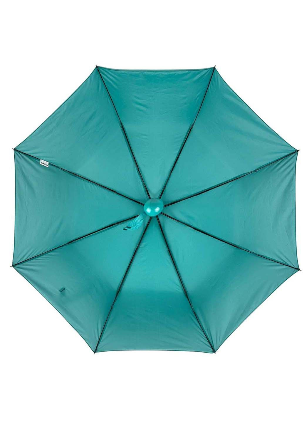 Жіноча однотонна парасоля напівавтомат на 8 спиць Toprain (289977501)