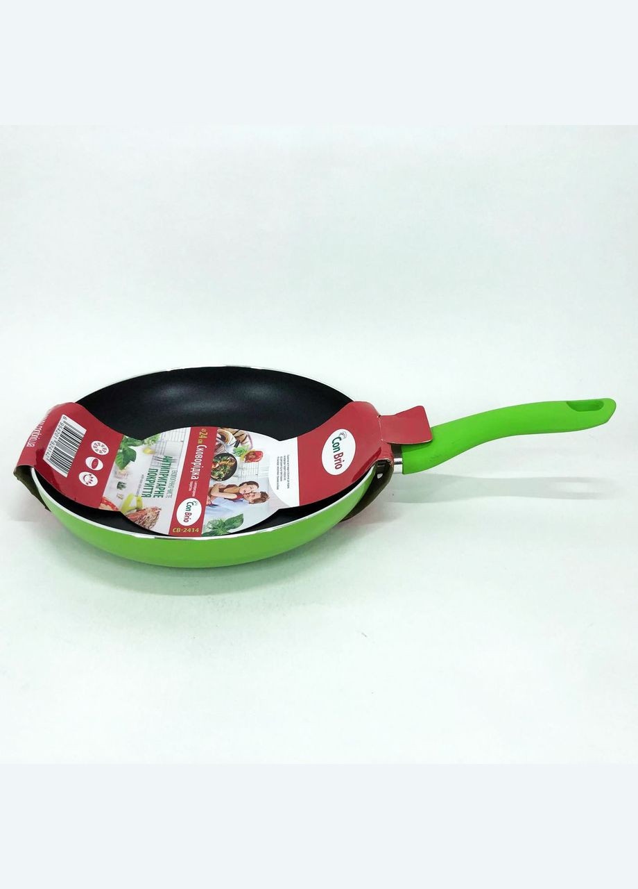 Довговічні пательні СВ-2414 24 см, Зручна сковорідка для будинку, Пательня GB-137 для кухаря Con Brio (351486270)