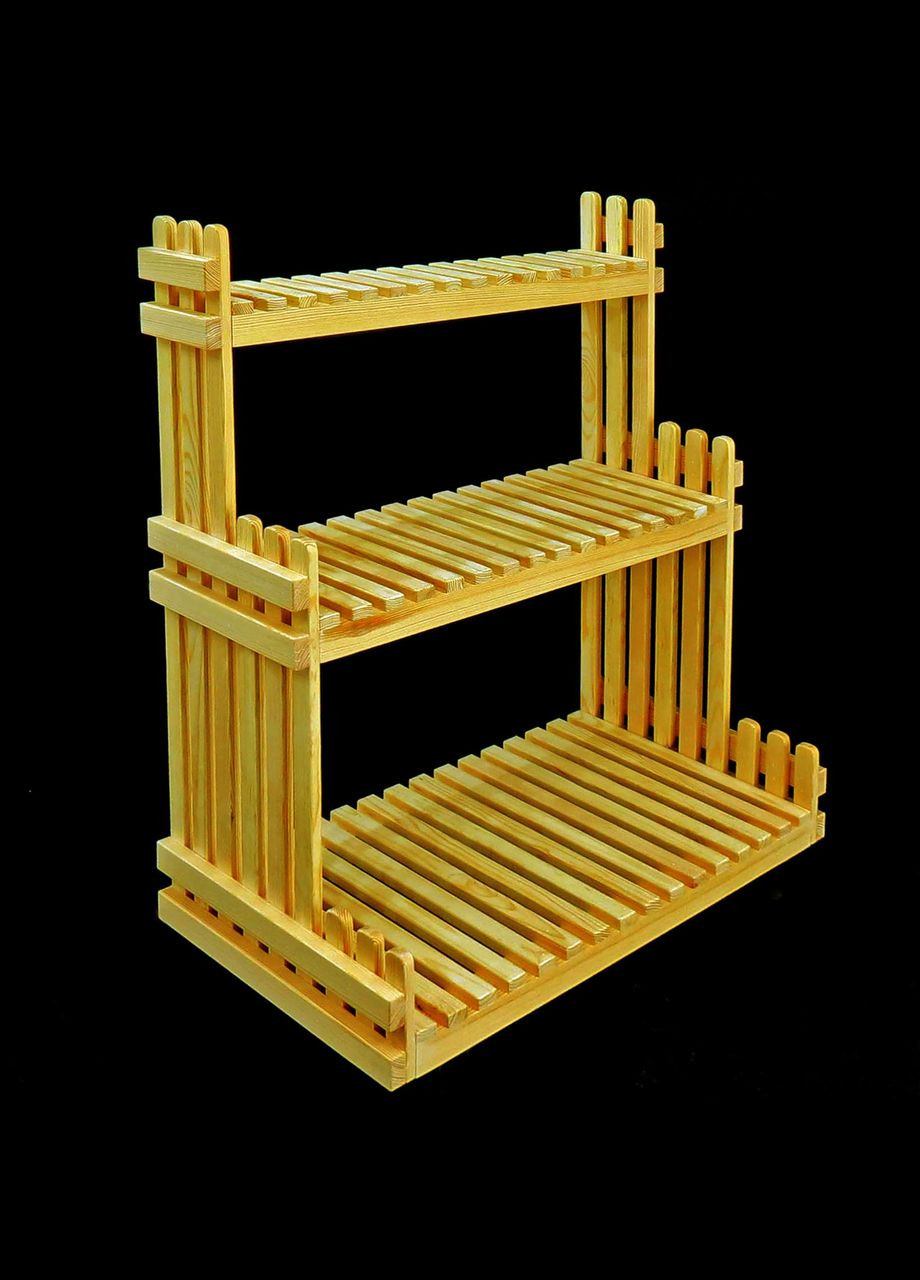 Стелаж кухонний з дерева Найтер каррі (СТА-004603) No Brand (327845346)