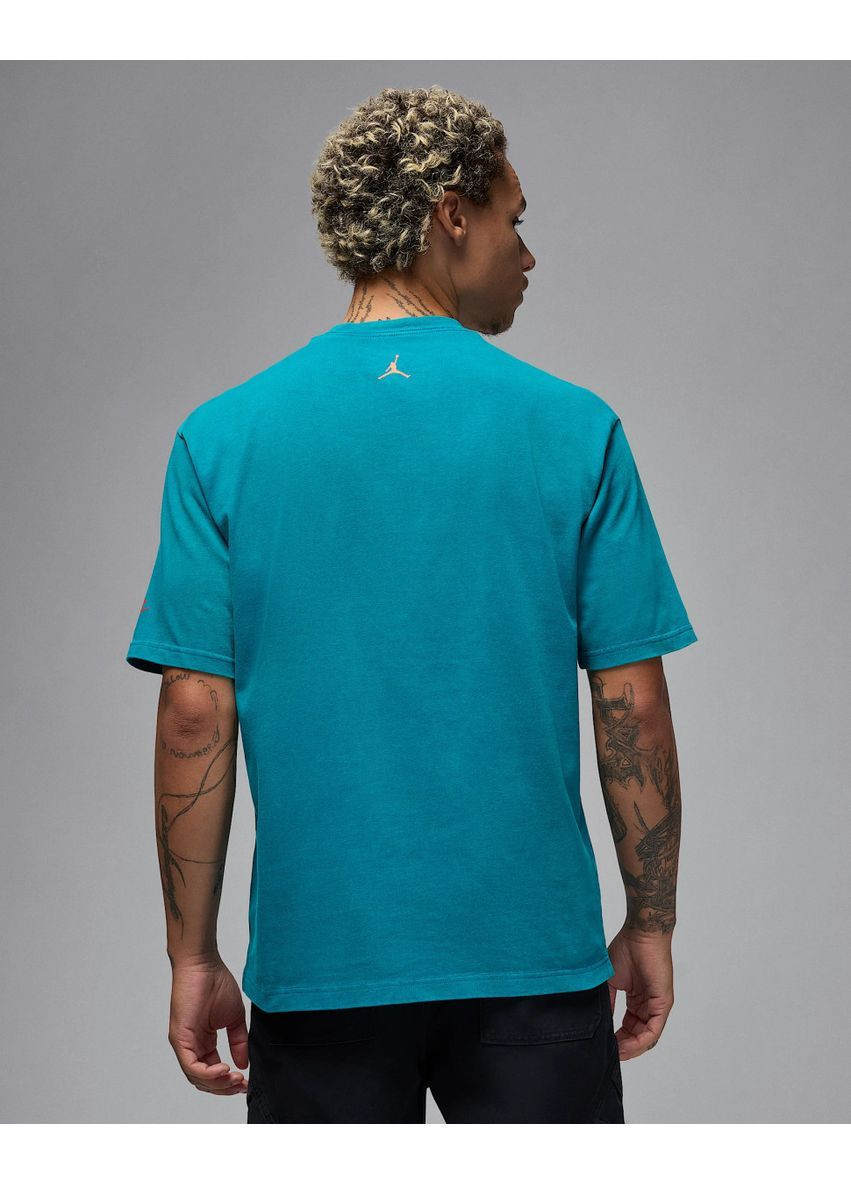 Голубая футболка mreissue gx ss crew Jordan
