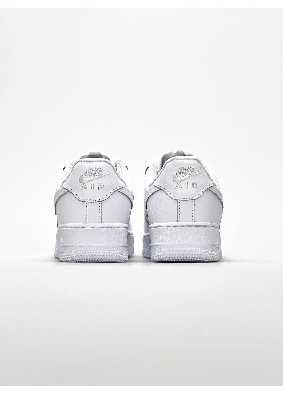 Білі Осінні кросівки чоловічі nike air force 1 classic white 2 найк аір форс 1 преміум No Brand
