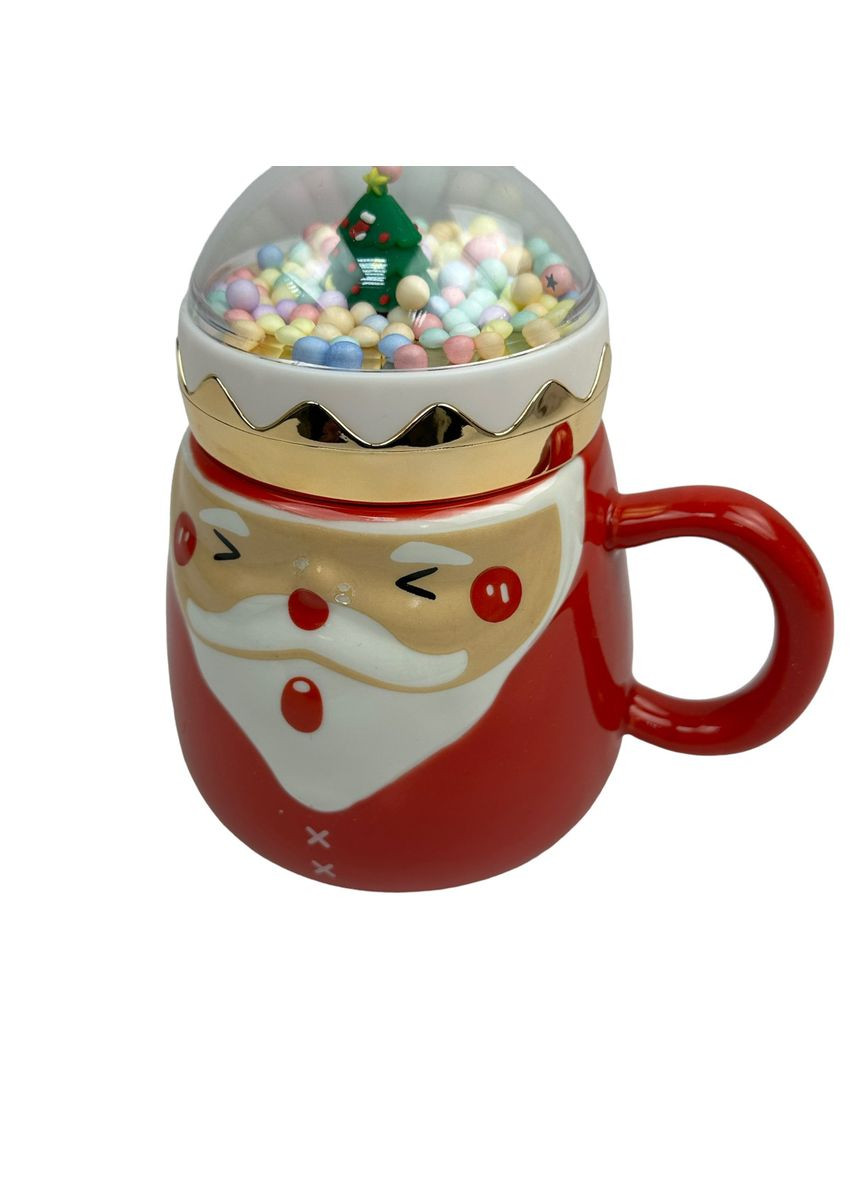 Кружка с крышкой новогодняя Merry Сhristmas 2 90401 470 мл (уценка) No Brand (349222761)