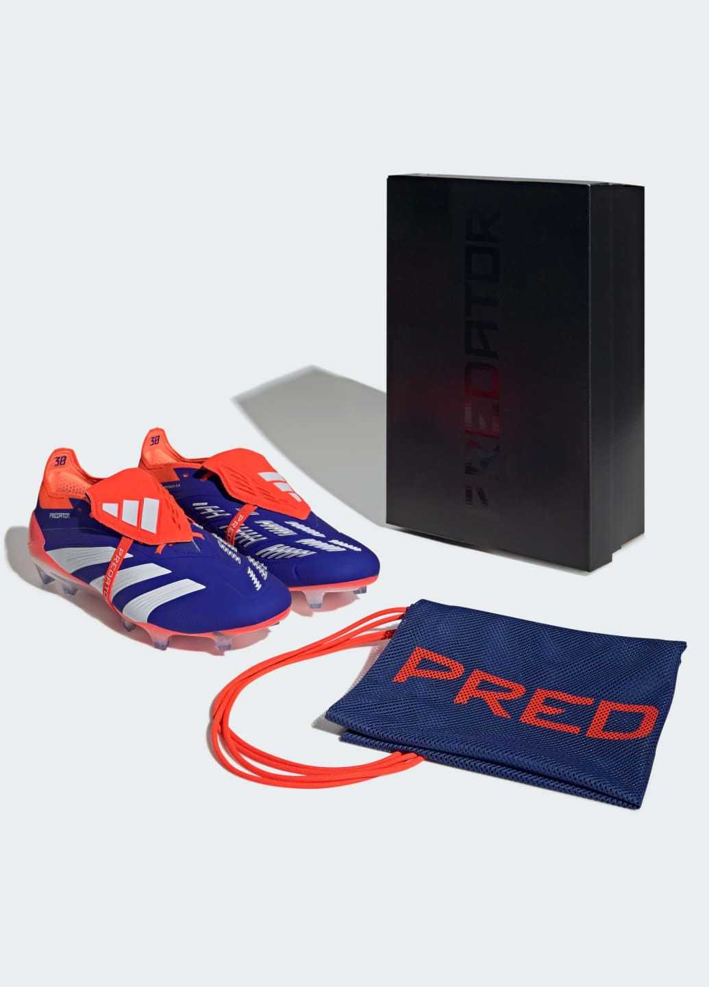 Синій літні бутси predator elite fold-over tongue firm ground adidas