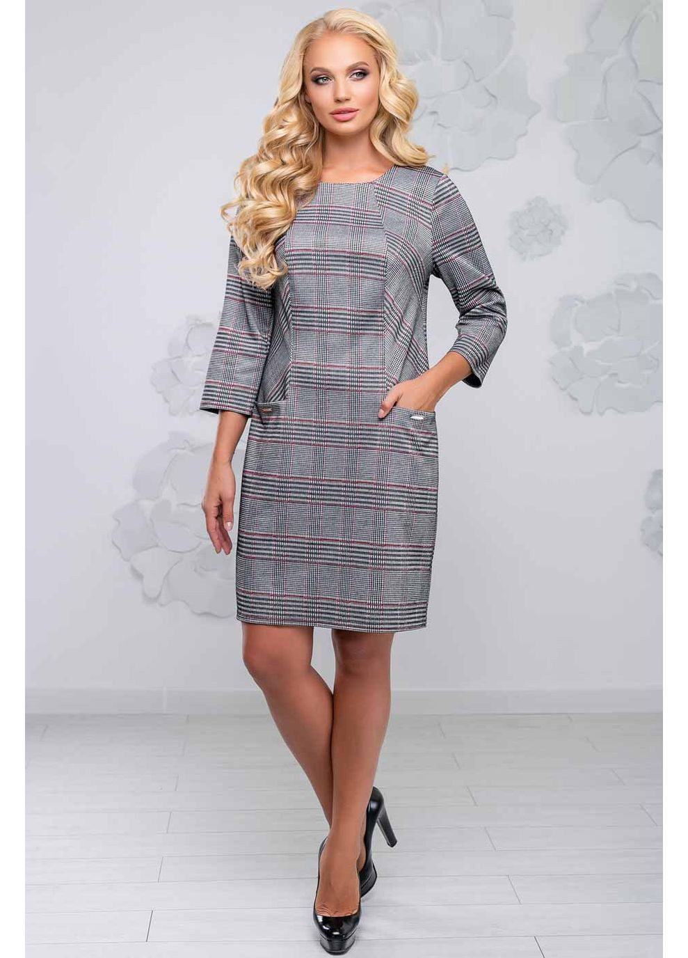 Серое платье 1021.2809 Seventeen
