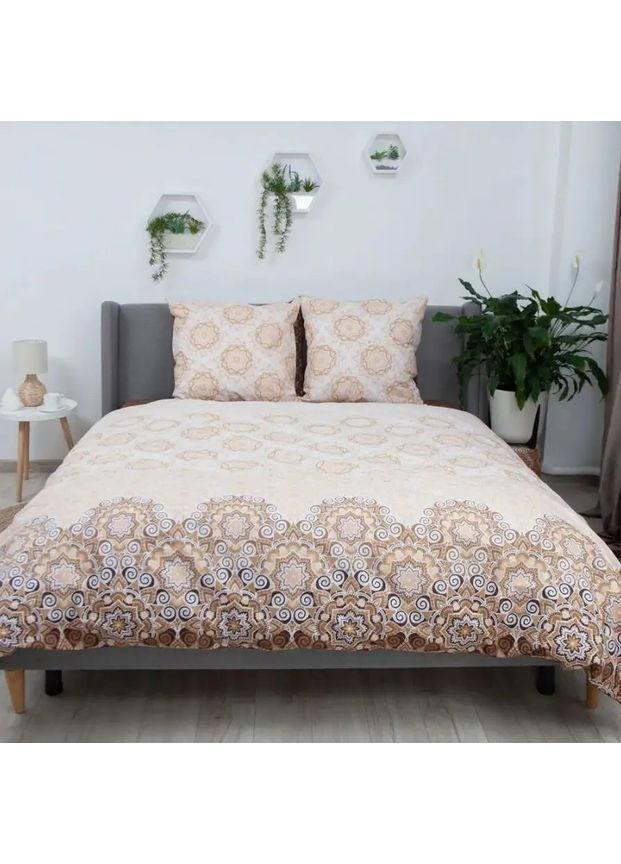 Комплект полуторный постельного белья с наволочками 70*70 см, 115 гр/м2 Debbi Brown Коричневый (14060150215) ТЕП (364100071)