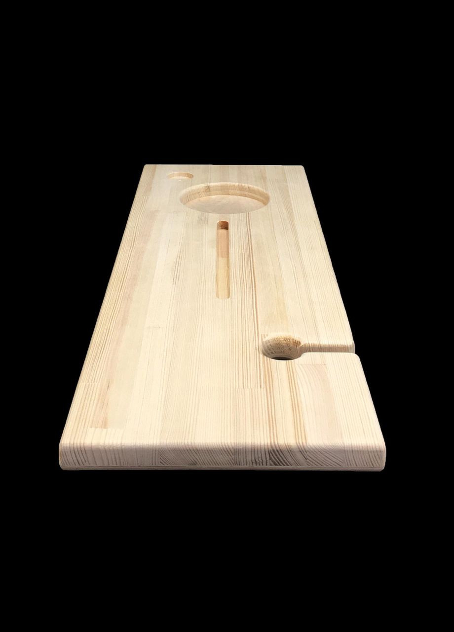 Столик полка для ванной из дерева Хомс бланже (СДВ-000301) No Brand (328293175)