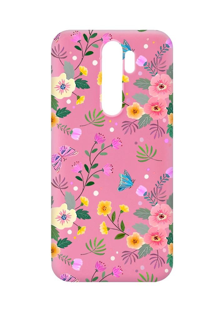 Матовый чехол на Xiaomi Redmi Note 8 Pro:: Цветочный фон (принт 369) Creative (360669502)