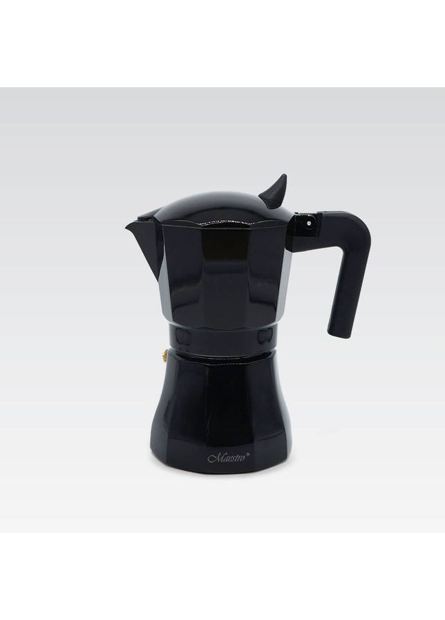 Кавоварка гейзерна MR-1658-6 300 мл 6 чашок чорна Maestro (361398519)