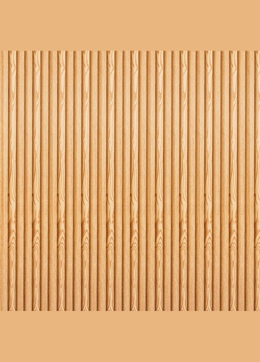 Декоративная стеновая рейка сосна 3000*160*23мм D (3DPanda-1526) Sticker Wall (323154833)