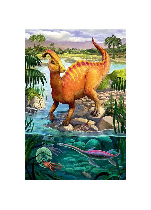 Пазл 54 ел. " " (Польша) / Динозавр возле пруда Trefl (342417095)