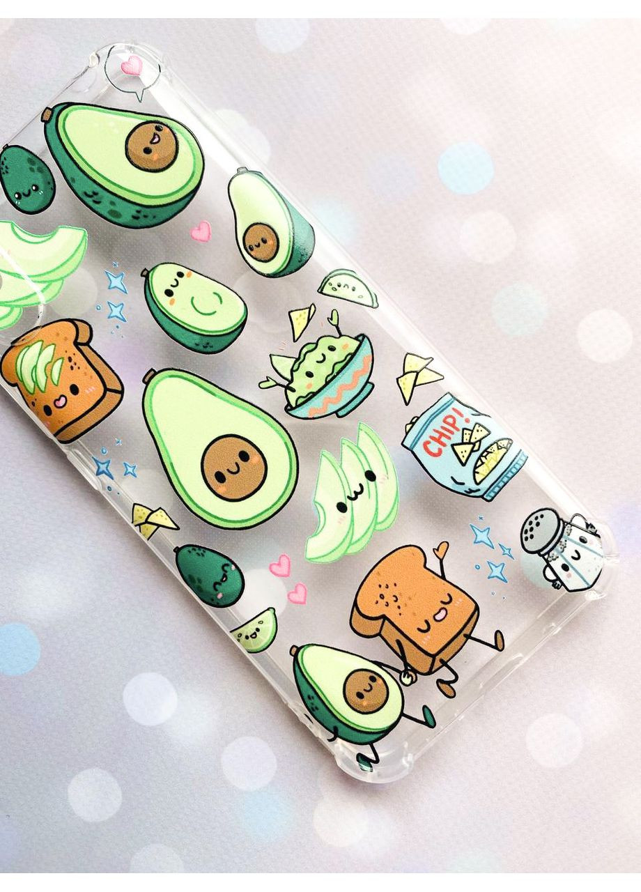 Чохол з потовщеними кутами на Xiaomi Redmi 14C / Poco C75 Милі авокадо каваї (принт 305) Creative (355403360)