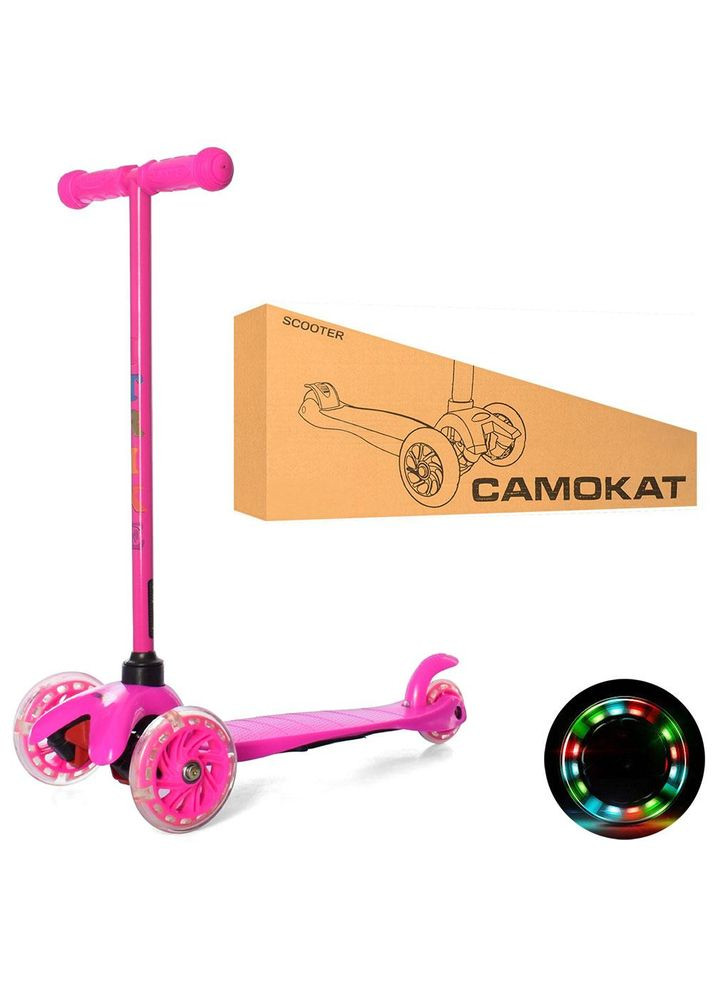 Самокат триколісний для дітей від 2 років, стійкий та безпечний (BB3-013-5-P) iTrike (368402555)