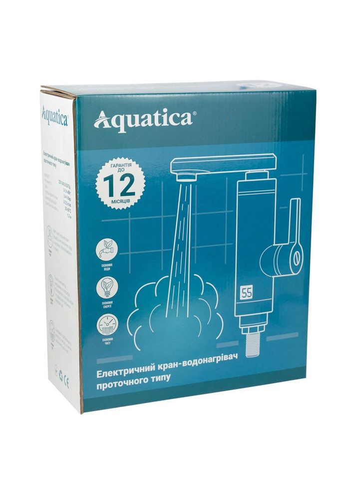 Кран водонагрівач для кухні NZ-6B112W (на гайці) (9797133) AQUATICA 058397 (316463184)