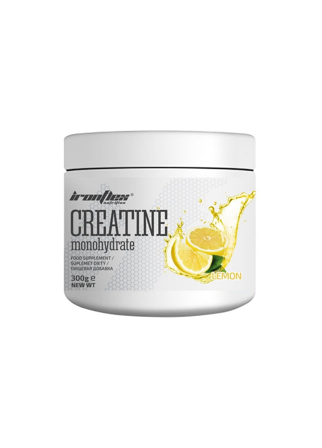 Креатин Creatine Monohydrate, 300 грамм Лимон Ironflex (293422005)